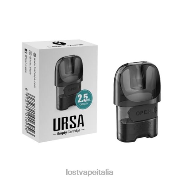Lost Vape URSA cialde sostitutive nero (cartuccia pod vuota da 2 ml) FTP8B215 Lost Vape Contact Italia