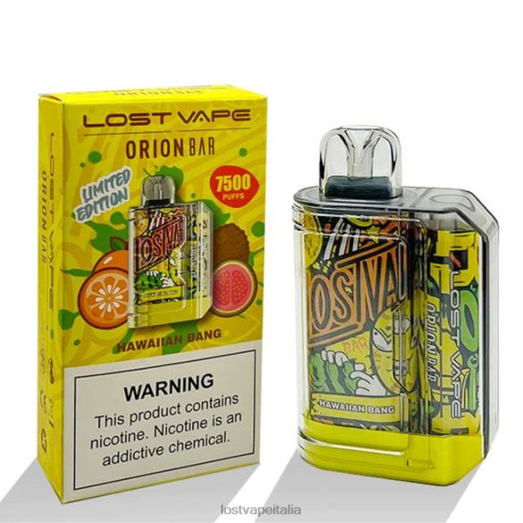 Lost Vape Orion bar usa e getta | 7500 sbuffi | 18 ml | 50 mg botto hawaiano FTP8B97 Lost Vape Wholesale Italia